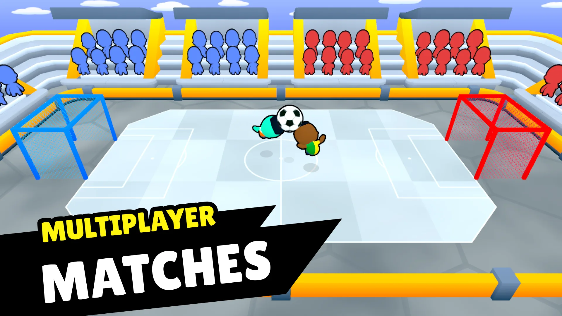 Mega Goal Online multiplayer match.
